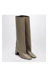 Coperni Beige Leather Bridge Boot Women