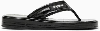 COPERNI WOMEN'S LEATHER FLIP-FLOP WITH LOGO SNEAKER