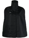 Coperni Logo-patch Bomber Cape In Black