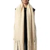 Coperni Women's Long Knitted Scarf In Beige