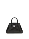 Coperni Structured Shoulder Bag Circular Clasp In Black