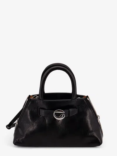 Coperni Women Mini Data Leather Shoulder Bag In Black