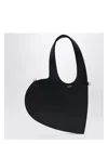 Coperni Heart-shaped Black Bag With Adjustable Shoulder Strap In Black
