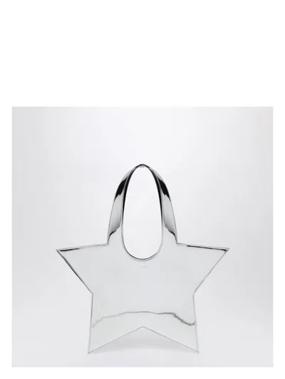 Coperni Women's Mini Star Mirrored Silver Tote Bag