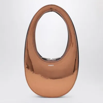Coperni Women's Mini Swipe Bag Bronze Mirrored In Brown