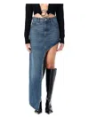 Coperni Single-legged Denim Skirt In Blue Vintage