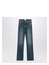 Coperni Organic Washed Blue Denim Jeans Women In Blue