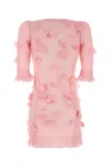 Coperni Blue Knitted Butterfly Minidress