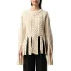 Coperni Ivory Wool Blend Sweater In Beige