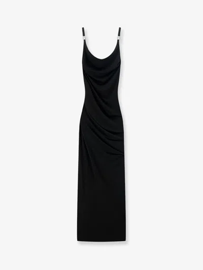 Coperni Women Stretch Fabric Long Dress In Black
