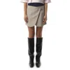 Coperni Tailored Mini Skirt In Neutral