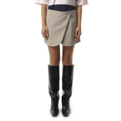 Coperni Women's Tailored Mini Skirt In Beige