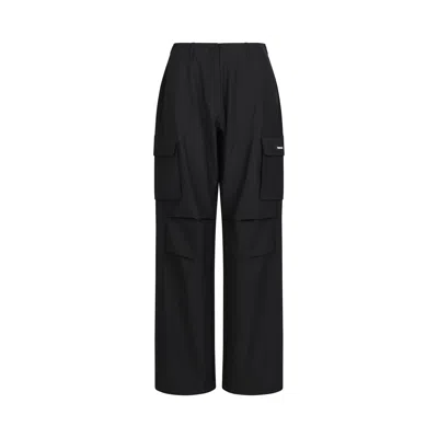 Coperni Women's Tailored Wide Leg Cargo Pants In Black
