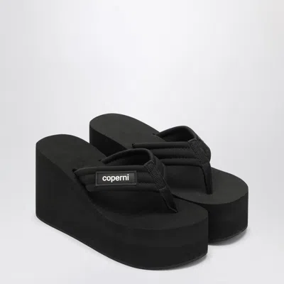 Coperni Women's Wedge Sandal With Logo In Black