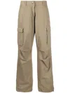 Coperni Tailored Wide Leg Overalls Casual Pants In Kaki
