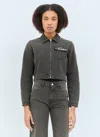 Coperni Women Workwear Denim Jacket In Gray