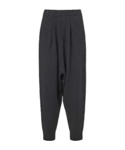 Coperni Wool And Cashmere Tapered Pants In Black
