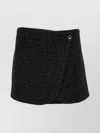 Coperni Wool Blend Check Wrap Skirt