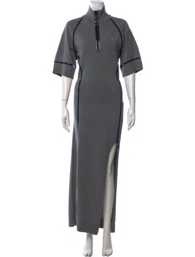 Pre-owned Coperni Wool Long Dress In Gray