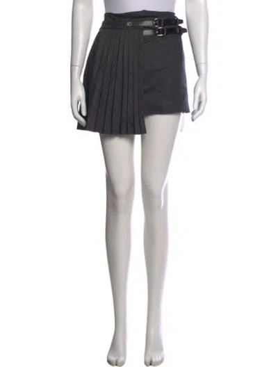 Pre-owned Coperni Wool Mini Skirt In Black