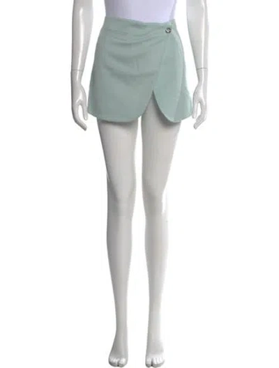 Pre-owned Coperni Wool Mini Skirt In Green