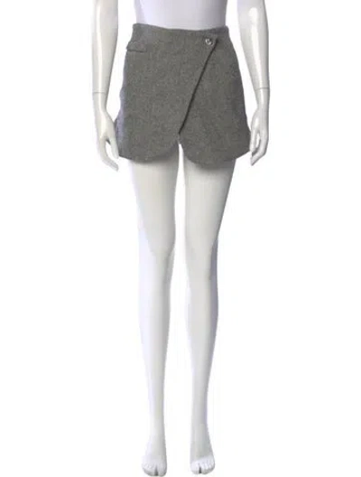 Pre-owned Coperni Wool Mini Skirt W/ Tags In Black