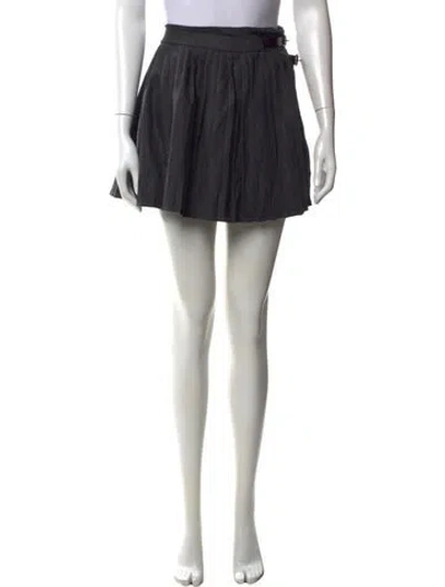 Pre-owned Coperni Wool Mini Skirt W/ Tags In Black
