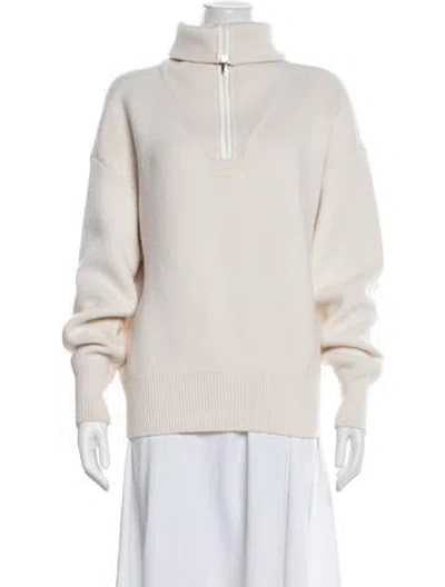 Pre-owned Coperni Wool Turtleneck Sweater In Neutrals
