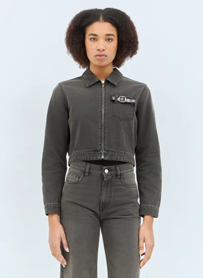 Coperni Gray Workwear Denim Jacket In Grey