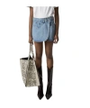 Coperni Denim Mini Skirt In Blue