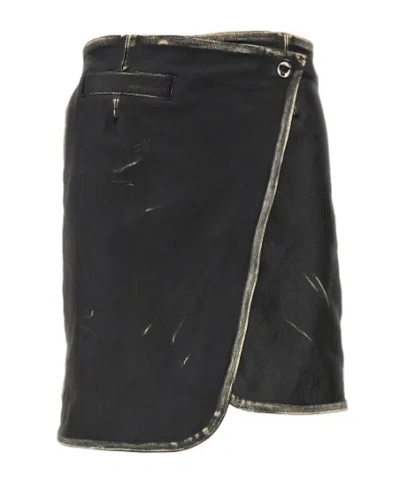 Coperni Wrap Skirt In Black