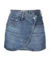 Coperni Minigonna Denim A Portafoglio In Blue