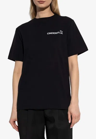 Coperni X Disney Cinderella T-shirt In Black