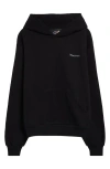 Coperni Maleficent Hooded Cotton Sweatshirt With Kangaroo Pocket In Black