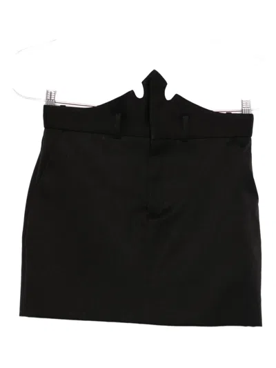 Coperni X Disney Crown-detail Mini Skirt In Black