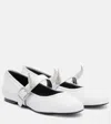Coperni X Disney Leather Mary Jane Flats In White