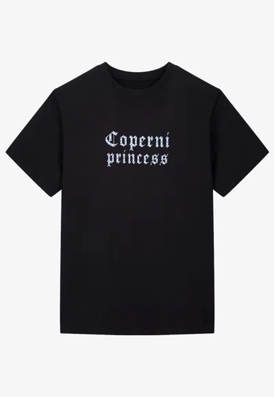 Coperni X Disney Logo Princess T-shirt In Blue