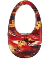 Coperni Mini Tropical Swipe Printed Synthetic Leather Handbag