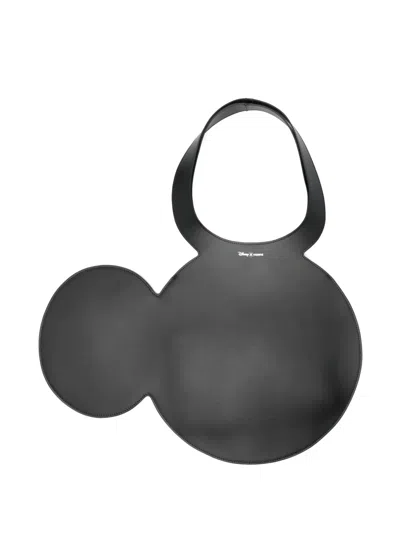 Coperni X Disney Mouse-shaped Tote Bag In Black