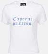 Coperni X Disney T-shirt Princess Aus Baumwoll-jersey In White