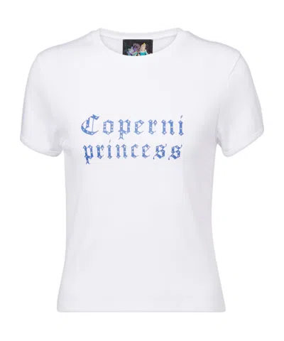 Coperni X Disney Princess Logo Printed T-shirt In White