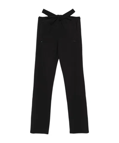 Coperni X Puma Co-branded Pleated Casual Pants In Black