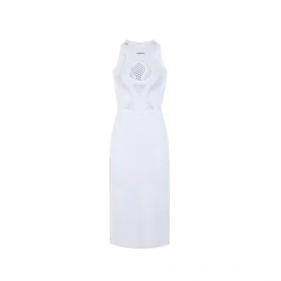 Coperni X Puma Cut-out Detail Midi Dress In Blue