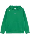 Coperni X Puma Logo-embroidered Hoodie In Green