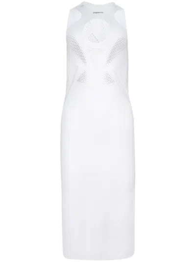 Coperni X Puma Cut-out Detail Midi Dress In Blue