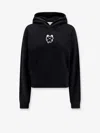 Coperni Organic Cotton Hooded Sweatshirt Featuring Embroidery In Black