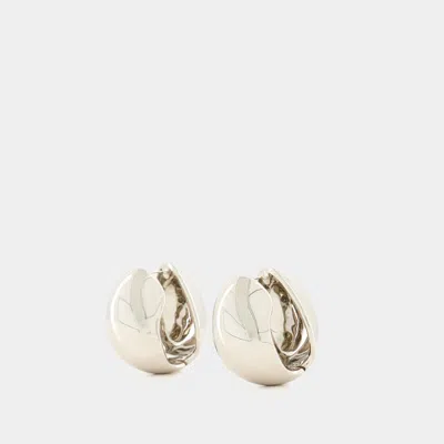 Coperni Xl Creole Earrings In Silver