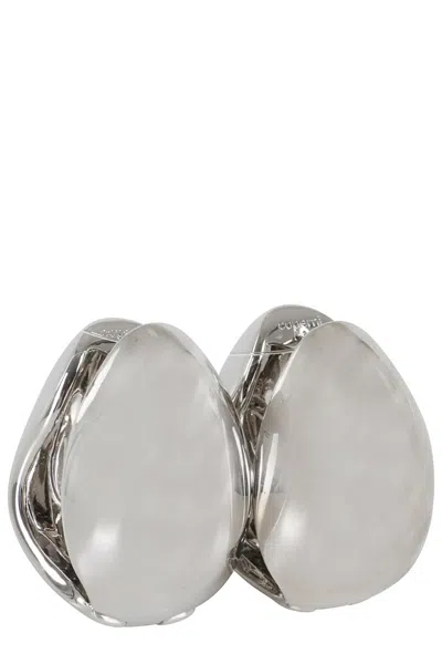 COPERNI COPERNI XL LOGO CREOLE EARRINGS