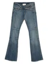 Coperni Panelled Flared Jeans In Blue
