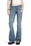 Coperni Panelled Flared Jeans In Blue